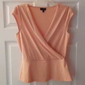 Pale orange Limited peplum top
